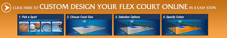 Build a custom backyard court online with FlexCourt today!