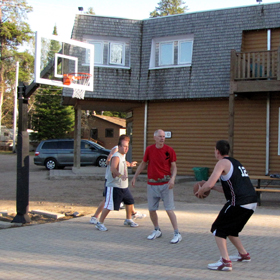 A jump-shot from the elbow