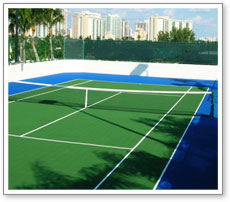 Resort tennis Court Resurfacing